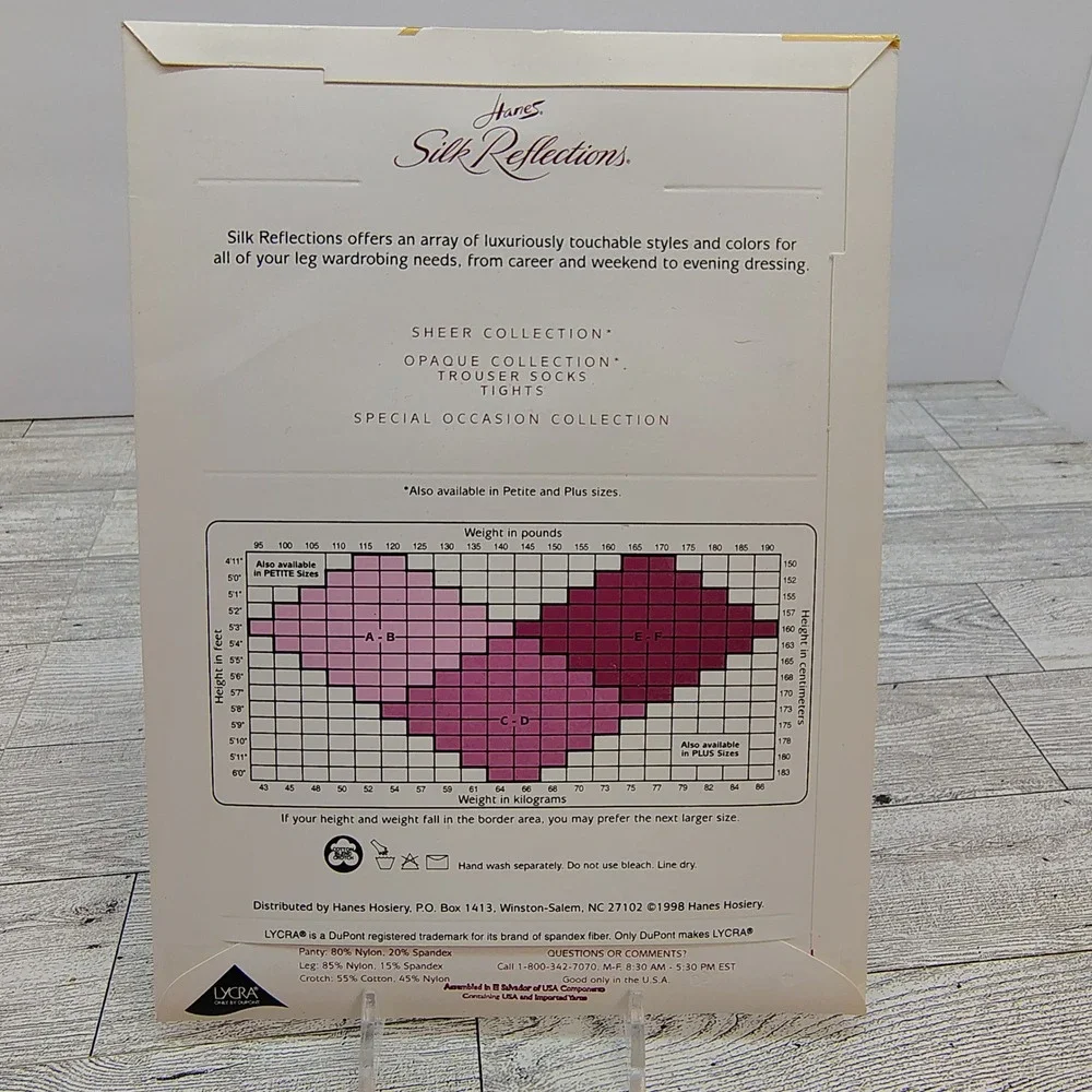 Hanes Silk Reflections 718 AB Travel Buff Control Top Pantyhose Silky Sheer 1998